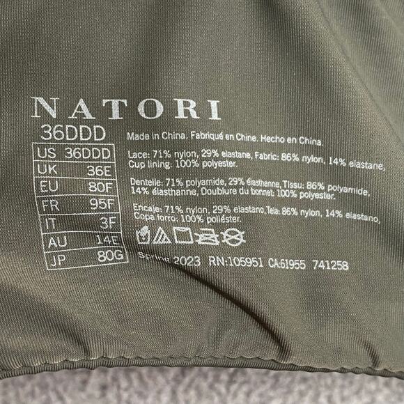 Natori Avail Full Fit Convertible Bra 36DDD Lace 741258 Grey - Picture 9 of 9